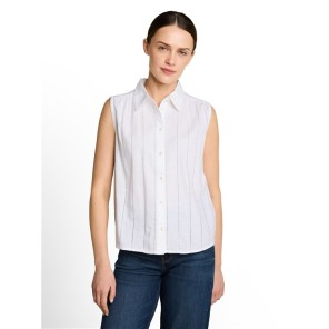 Tom Tailor dames blouse top mouwloos Offwhite